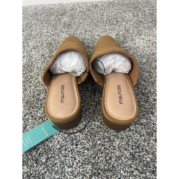 Maurice’s Super Cush Bailey Pointed Toe Slip On Mule Size 7.5 New Brown Tan - Picture 4 of 5